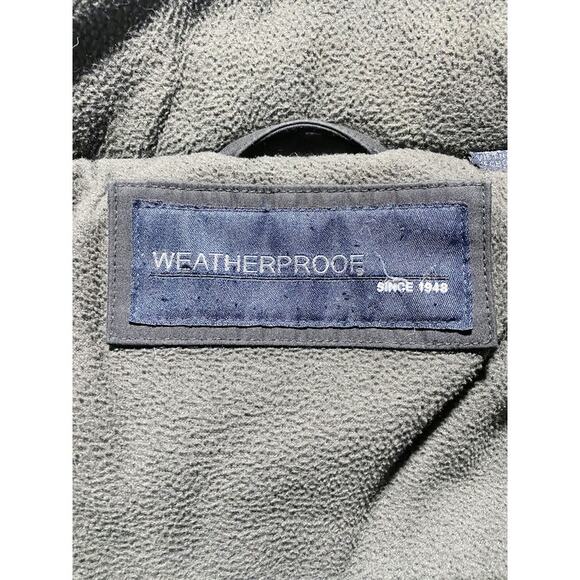 Weatherproof Zip Up Jacket Men's Size Large Black Polyester With Double Zip - Picture 4 of 8